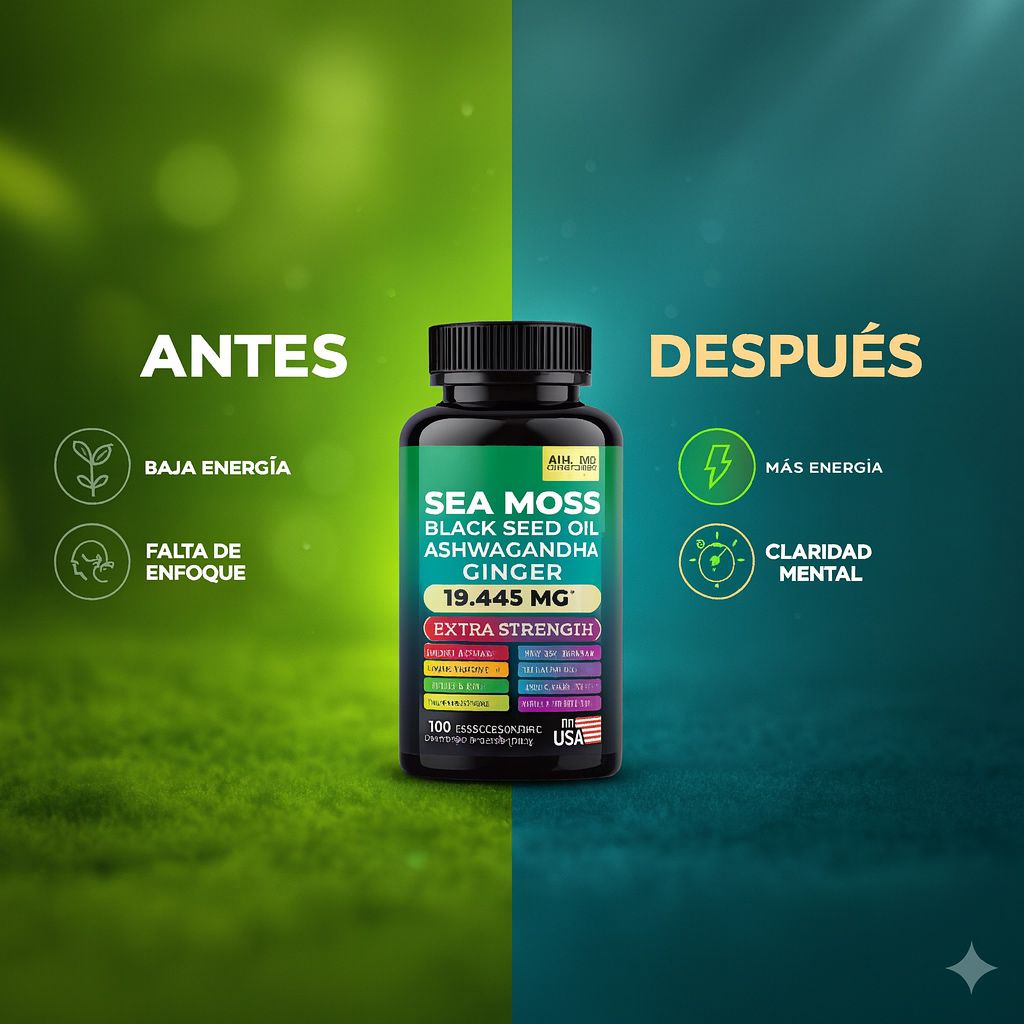 Más energía, mejor ánimo y un cuerpo equilibrado — todo en un solo suplemento 8 en 1